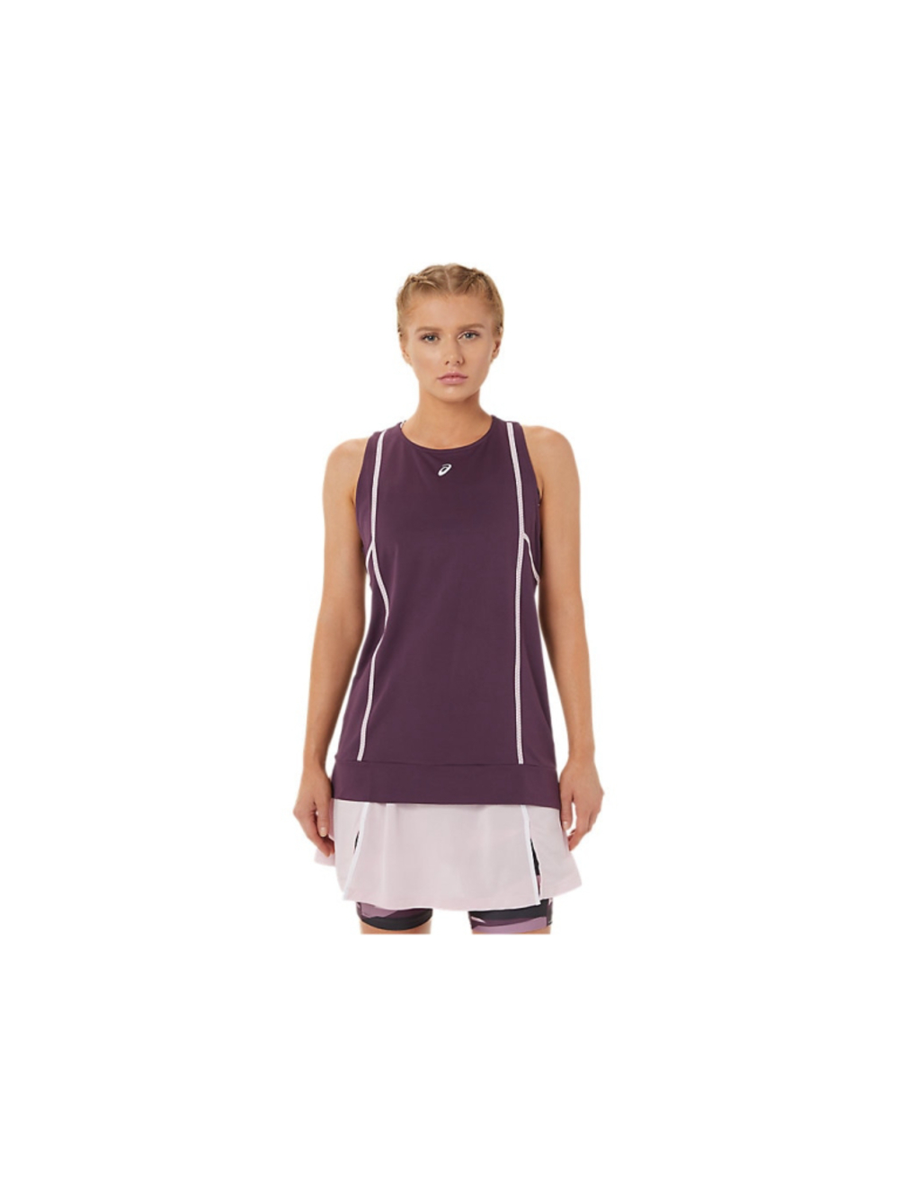Women's ASICS Tank Top, Size L, Maroon
